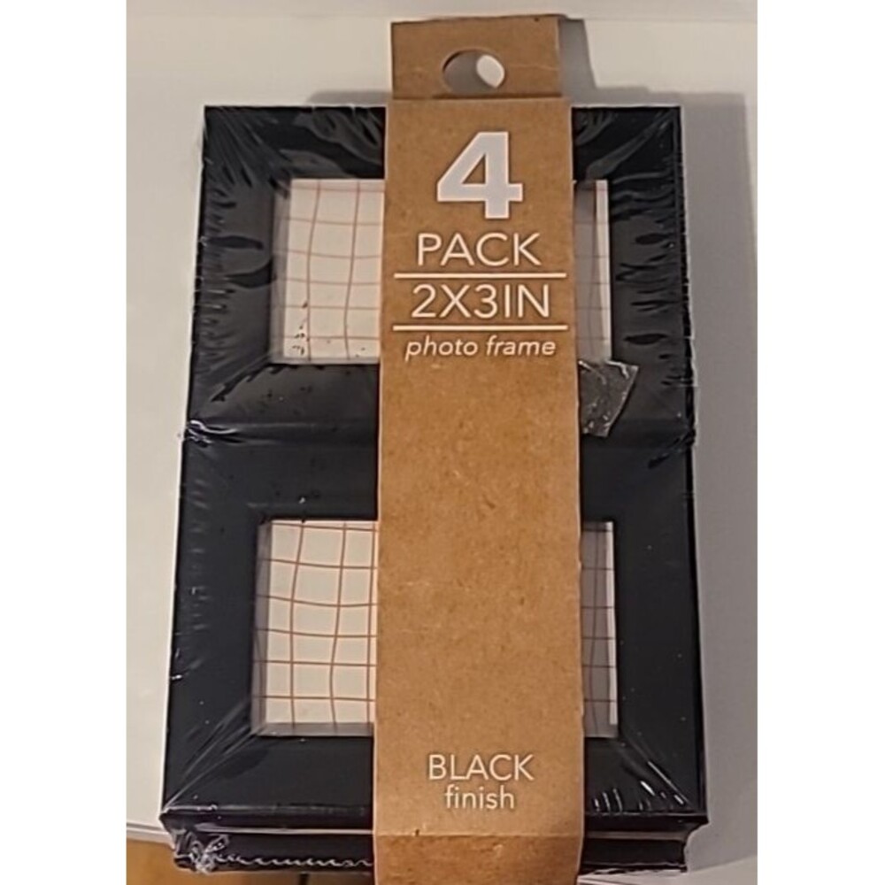 4 Pack Of 2x3 Inch Photo Frames, factory sealed